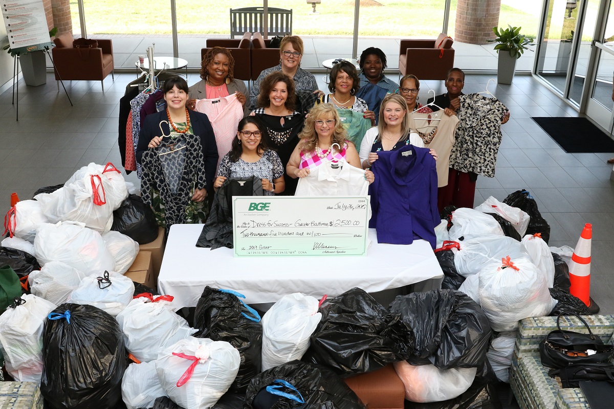BGE Suited to Succeed donation drive 2019