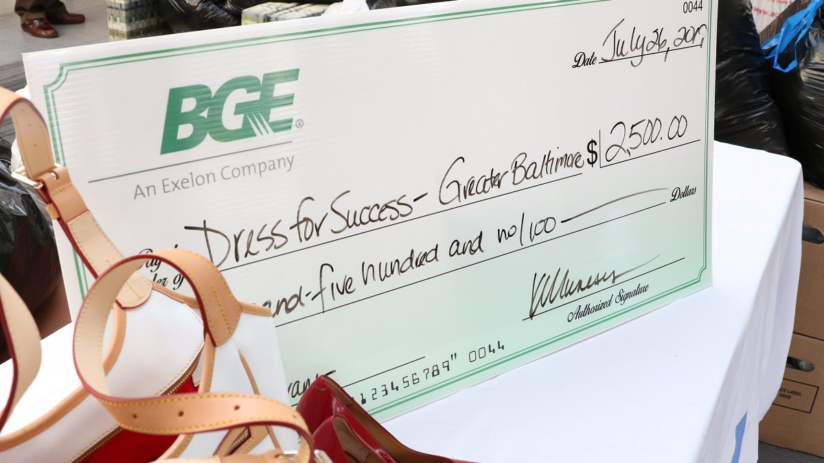 BGE Suited to Succeed donation drive 2019