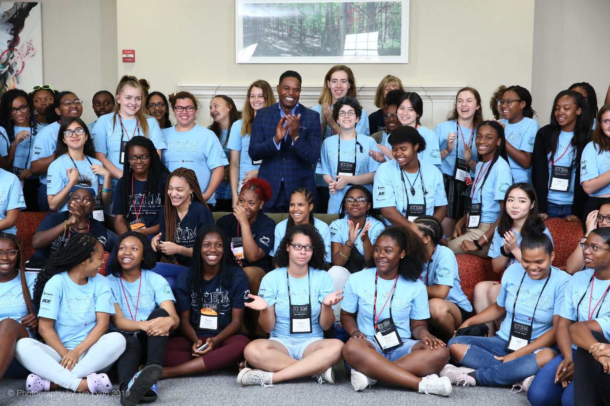 BGE CEO Calvin Butler and STEM participants