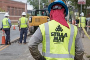 Stella May crews in west Baltimore work on the BGE natural gas system.