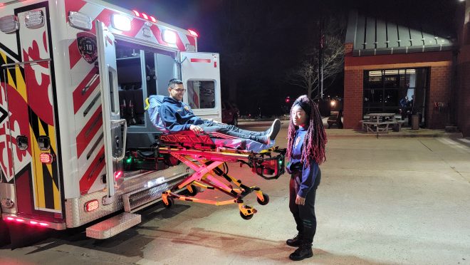 Laurel Volunteer Fire Department received a new lift for their new ambulance