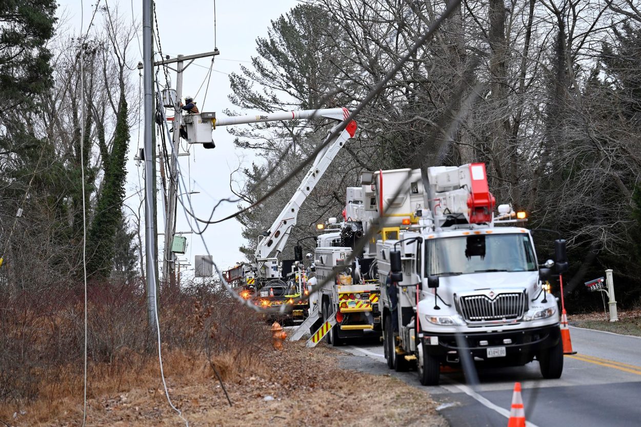 BGE Winter Storm Elliott crew repair work
