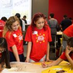In honor of Hispanic Heritage Month, ComEd’s Solar Spotlight program engaged more than 50 local Latino high schools students to help design solar-powered fashion.