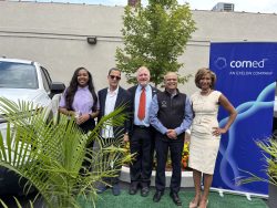 ComEd EV Ambassador event speakers & small business owners.