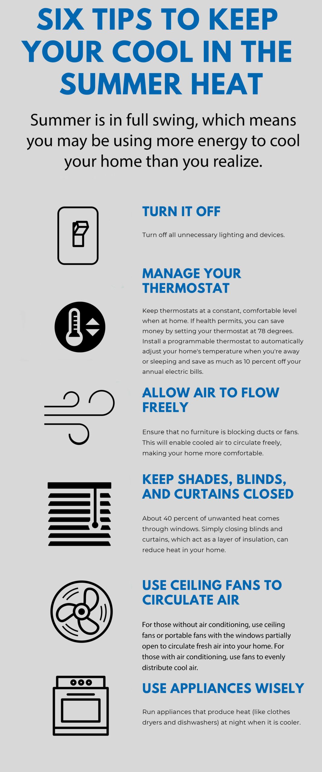 Six Tips to Keep Your Cool During Summer Heat